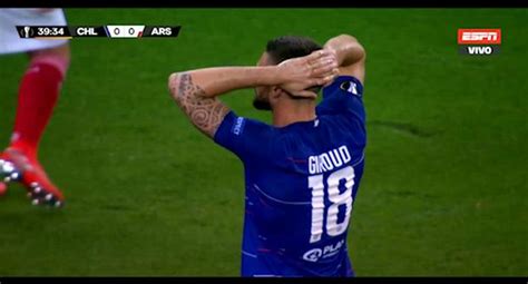 Chelsea Vs Arsenal En Vivo Remate De Giroud Y Gran Atajada De Cech