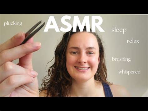 Asmr Doing Your Eyebrows Lofi Whispered Plucking Snipping Youtube