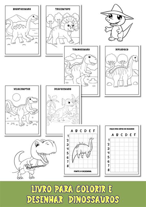 Desenhos De Dinossauros Para Colorir 120 Desenhos Para Colorir Sinta