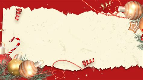 Festival Stationery Vintage Red Frame Christmas Powerpoint Background ...