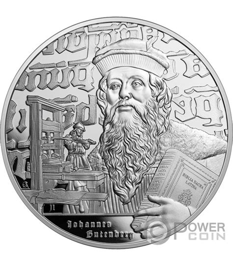 Johannes Gutenberg Icons Of Inspiration Oz Silber M Nze Niue