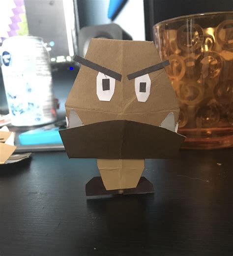How To Make Paper Mario Origami Goomba At Thomas Warrick Blog