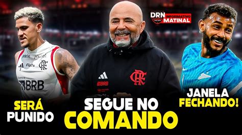 SAMPAOLI SEGUE NO COMANDO DO MENGÃO PEDRO FALTA AO TREINO ULTIMA