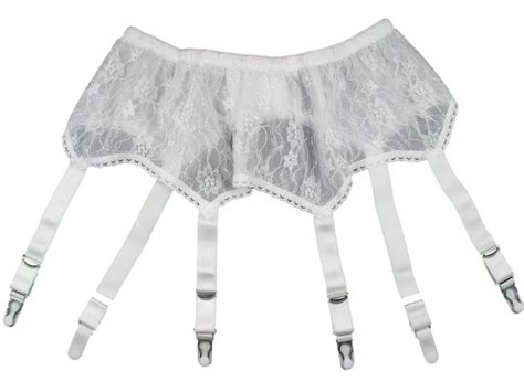 Nancies Lingerie All Lace 6 Strap Suspender Garter Belt For