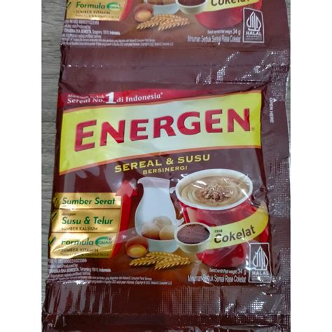 Jual Energen SEREAL DAN SUSU 34 GR ISI 5 Sachet DAN 10 Sachet Shopee