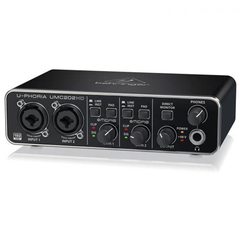 Interfaz De Audio Usb Behringer U Phoria Umc Hd Gear Music