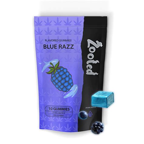 Blue Razz Delta 8 Gummies Zooted