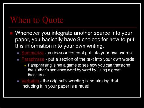 Ppt Quoting Poetry To Quote Or Not To Quote That Is The Question