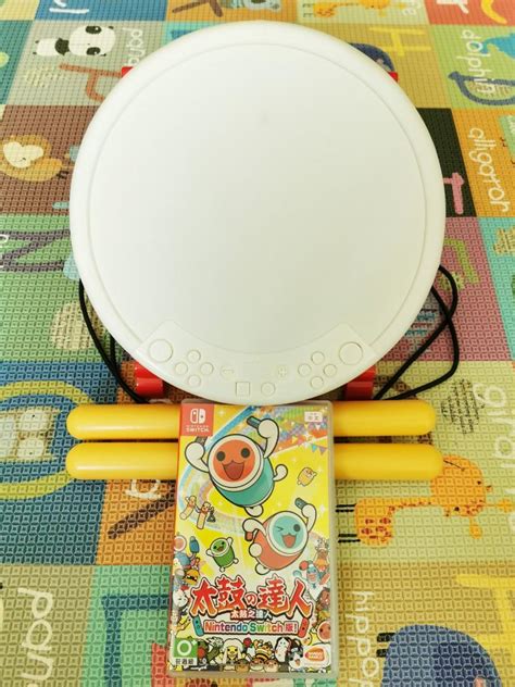 Taiko No Tatsujin Switch Game Hori Drum Set Video Gaming Video Games