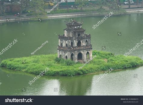 Turtle Tower Hoan Kiem Lake Photo Stock Photo 2199698473 | Shutterstock