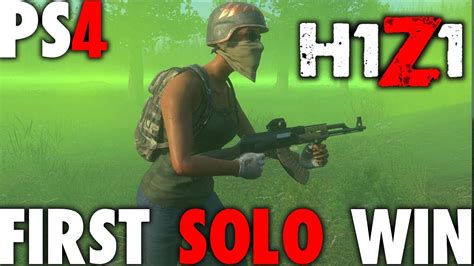 First Solo Win In H1z1 Ps4 Closed Beta From Division Agent To H1z1