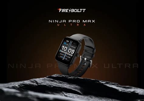 Fire Boltt Ninja Pro Max Ultra Smartwatch With 2 01 Lcd Display And Bt Calling Launched In India