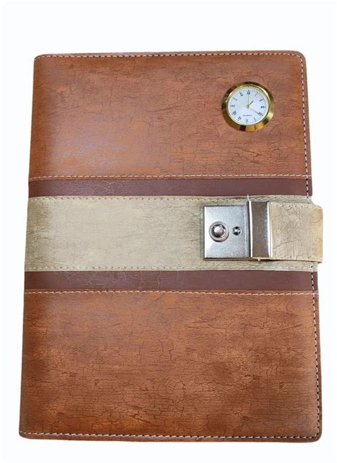 Case Bound Pu Leather Cover Watch Calcultore Diary No B At Rs