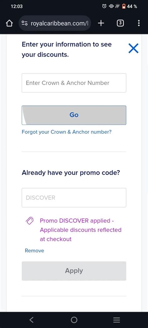 Royal Caribbean Promo Codes Off September