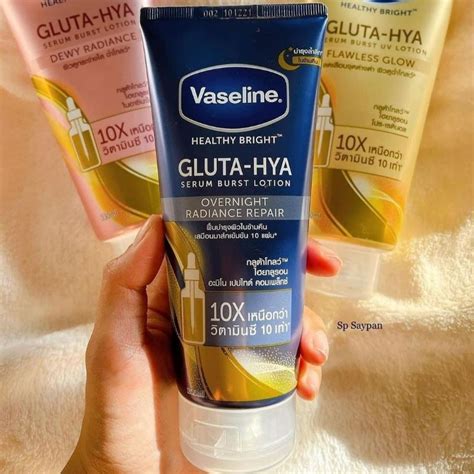 Jual Vaseline Healthy Bright Gluta Hya Serum Burst Lotion Overnight