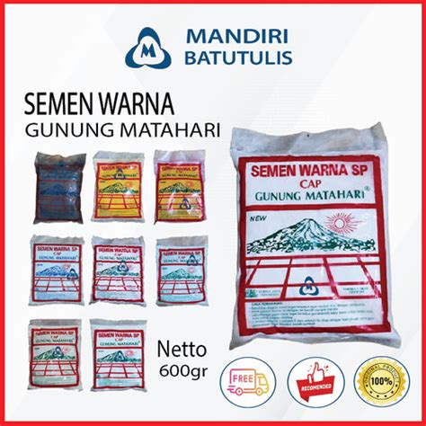 Jual Semen Warna Nat Keramik Gunung Matahari Awker Auker Oker Nat