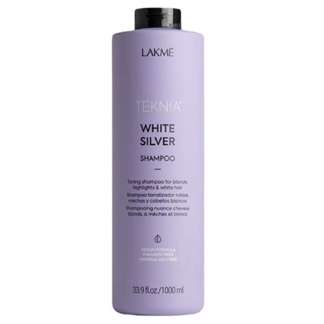 Lakme Teknia White Silver Shampoo 1000ml HKHairMall Artist