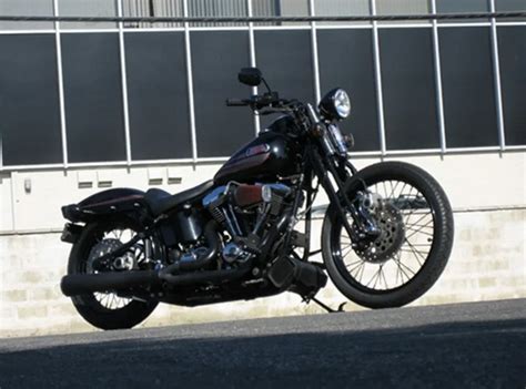 Wild Chubbys Dragster Bar Black For Softail Springer Flsts