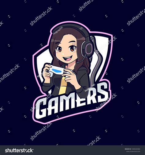 Gamer Girl Logo Pc Gaming: Over 150 Royalty-Free Licensable Stock ...