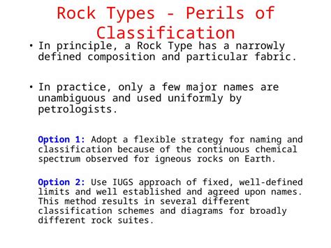 (PPT) Rock Types - Perils of Classification In principle, a Rock Type ...