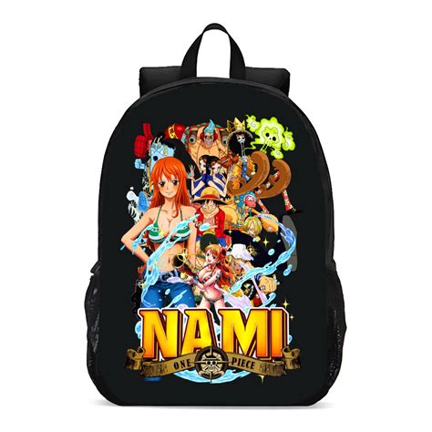 Mochila Escolar Infantil Juvenil One Piece Nami Piratas Anime Novidade