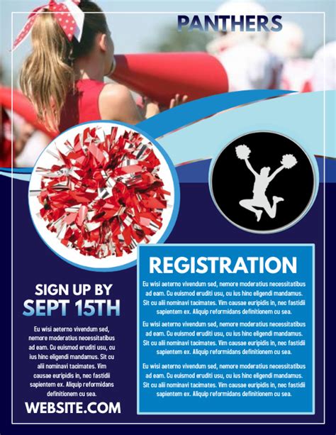 Cheer Tryout Flyer Template