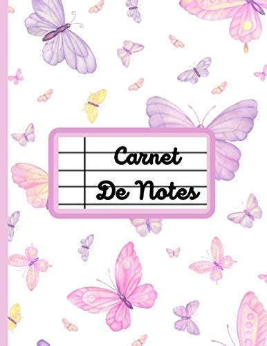 Carnet de Notes Papillon Carnet de notes ligné Taille 21 59cm x 27