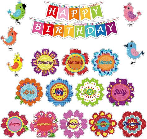 Happy Birthday Bulletin Board Set Birthday Wall Classroom