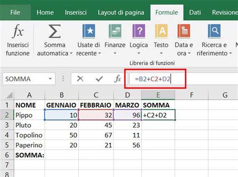 Come Fare La Somma Di Colonne E Righe Su Excel Tutorial More