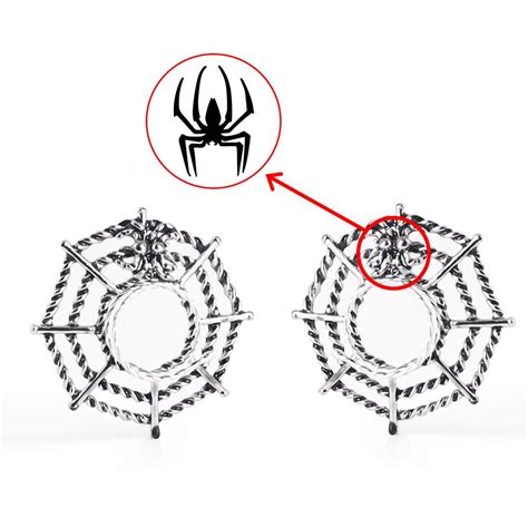 Fake Nipple Ring Spider Stainless Steel Face Non Piercing Rings Clip On Unisex Bdsm Sex Toys For