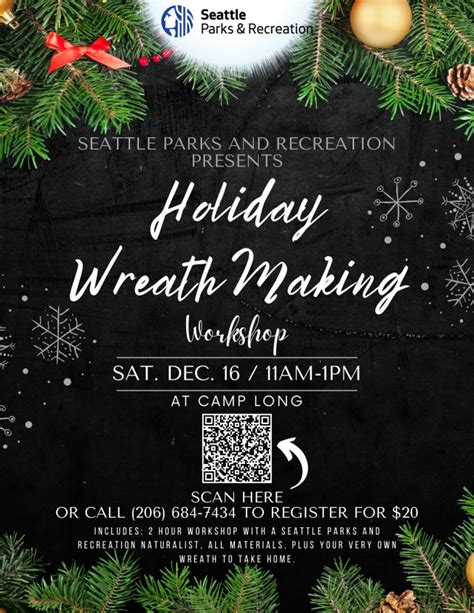 West Seattle Blog Holiday Wreath Making Workshop At Camp Long