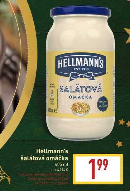 Hellmann s tatárska omáčka 405 ml v akcii Zlacnene sk