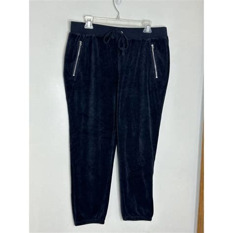 Juicy Couture Pants And Jumpsuits Juicy Couture Vtg Black Label 2pc Set Tracksuit Navy Velour