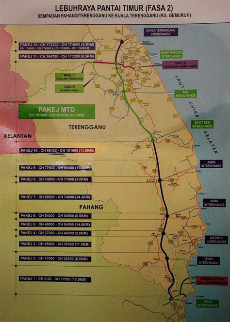 pengguna lebuhraya pantai timur lpt fasa   buka semalam