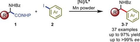 Nickel Catalyzed Asymmetric Decarboxyarylation With Nhp Esters Of