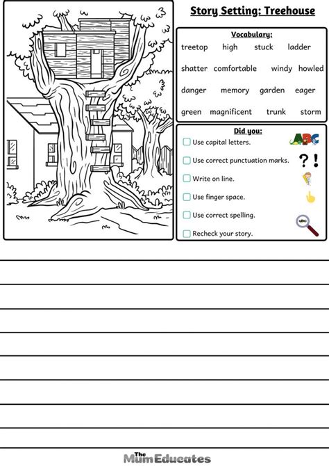 Free Story Settings Description Writing Frames The Mum Educates