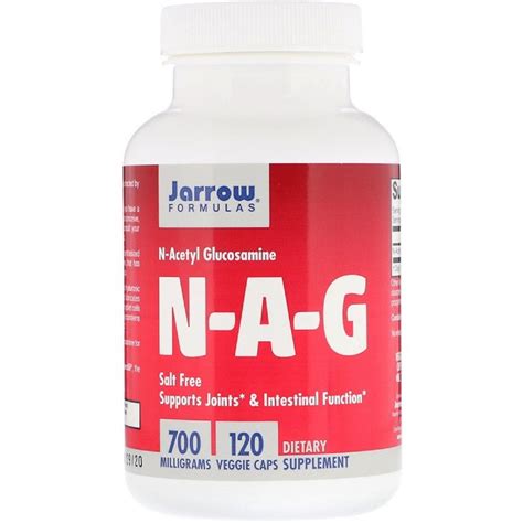 NAG (N-Ацетил-Глюкозамин), 700 мг, Jarrow Formulas, 120 вегетарианских ...