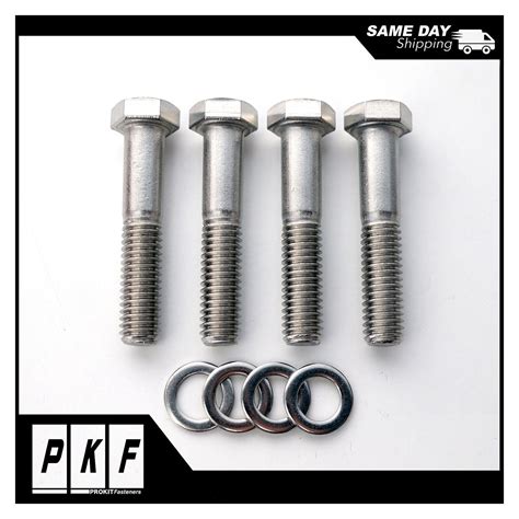 Long Water Pump Stainless Hex Bolt Kit For Small Block Chevy Sbc Bbc 350 396 454 สถานีตำรวจ