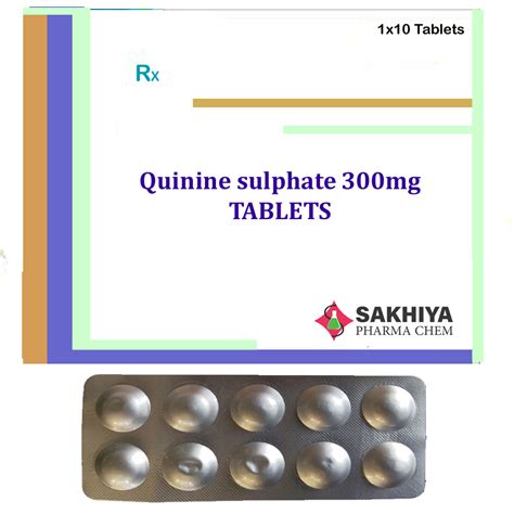 Quinine Sulphate 300mg Tablets Manufacturer Exporter Supplier