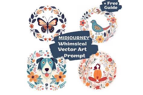 Midjourney Whimsical Vector Art Prompt Graphic By Milano Creative