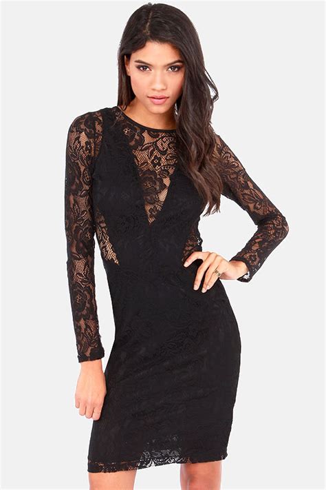 Sexy Black Dress Lace Dress Backless Dress Bodycon Dress 4400 Lulus