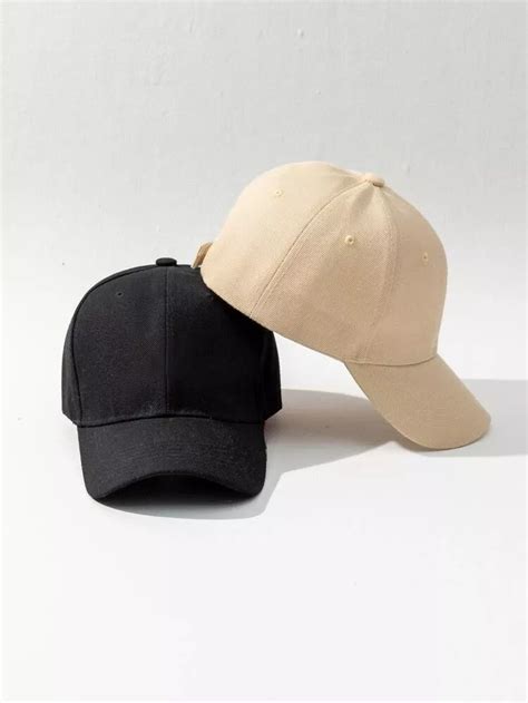 2 peças boné de beisebol sólido Trendy caps Stylish caps Womens