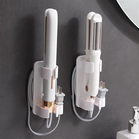 Curling Iron Holder Wall Mounted Hair Dryer Holder Hair Curler Holder Hair