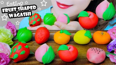 Asmr Fruit Shaped Wagashi Japanese Candy Art Traditional Linh Asmr Youtube