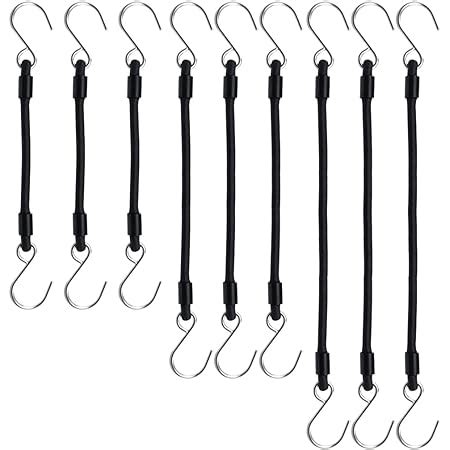 Sdtc Tech Mini Bungee Cords With Hooks Premium Latex