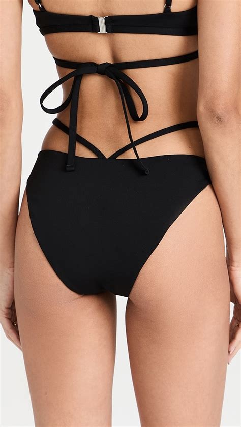 Simkhai Emmalynn Solid Strappy Bikini Bottoms Shopbop