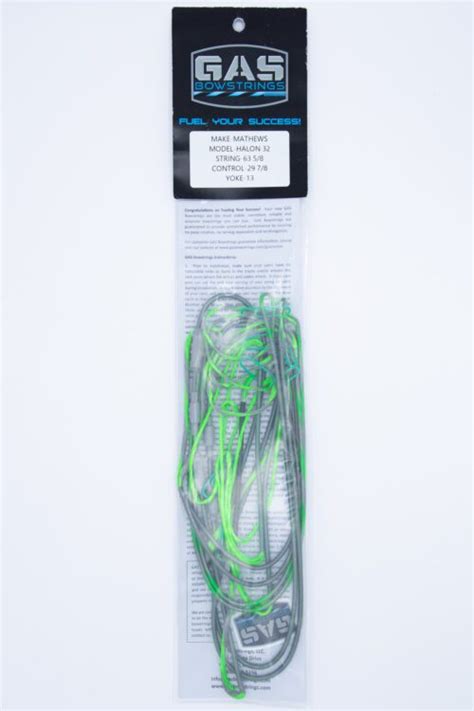 Mathews Halon 32- Silver and Flo Green | GAS BOWSTRINGS