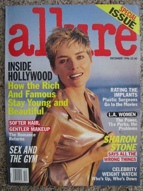 ALLURE 1996 Sharon Stone Milla Jovovich Tatjana Patitz Bridget Hall