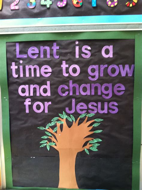 Lent Church Bulletin Board Ideas