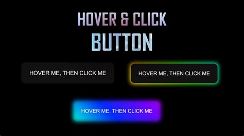 Colorful Glowing Effect On Hover Using Html Css Easy Web Learner